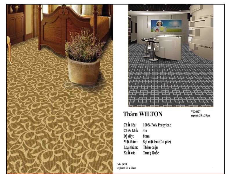 Thảm trải sàn Cần Thơ Wilton VG